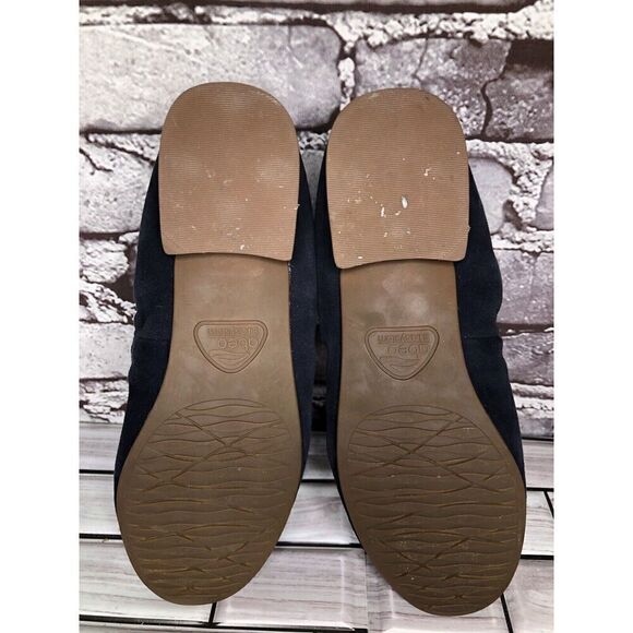 Abeo Bio System Jean Navy Blue Suede Leather Flats Shoes Women’s Sz 6N US/36.5EU - Picture 16 of 16